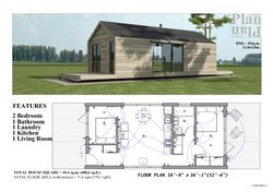 House Plan 30'x30', 900 Square Feet, PDF blueprint plans