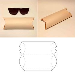 Sunglasses case template, sunglasses holder, sunglasses box, sunglasses gift box, SVG, PDF, Cricut, Silhouette, 8.5x11