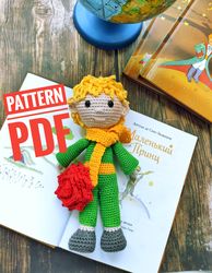 Little Prince doll Crochet Pattern, Amigurumi Little Prince, crochet doll