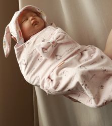 Baby swaddle blanket Velcro – coming home outfit baby girl