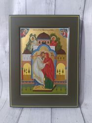 Joachim and Anna | Hand-painted icon | Religious gift | Orthodox icon | Christian gift | Byzantine icon