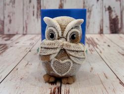 Knitted owl - silicone mold