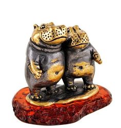 Figurine Hippopotamus Figurine Amber Brass