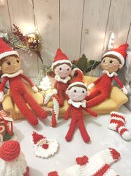 Christmas Elf, Elf Toddler, Crochet Elves, Buddy Elf, Christmas doll 5 inch (10cm)