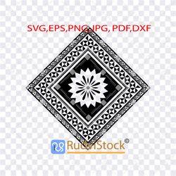 Polynesian pattern background. Tattoo Svg. Polynesian Fijian  tattoo background