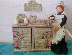 sink for doll kitchen. dollhouse miniature.1:12 scale.