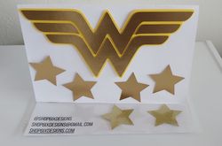 Wonder Woman Cake Topper | Superhero Birthday | Superhero Party | Cake Decoration | Cake Toppers for Kids | Gifts