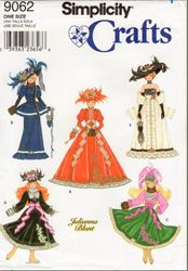 PDF Copy Simplicity 9062 Pattern Clothes for Barbie Doll and Fashion Dolls 11 1\2 inch