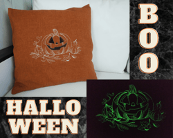 Halloween pillow cover with glow in the dark with halloween pumpkin, outdoor pillow cover, waterproof pillow cover
