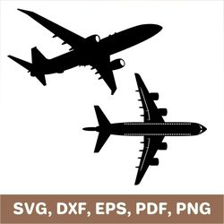 Airplane svg, plane svg, airplane dxf, plane dxf, airplane png, plane png, airplane cut file, airplane cut out, Cricut