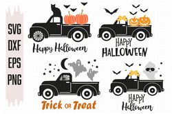 Halloween Truck Svg, Scary Pumpkin Truck Svg, Fall Truck Svg Svg files, Digital download