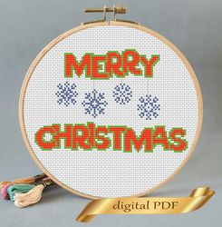 Christmas pattern cross stitch DIY, easy embroidery designs