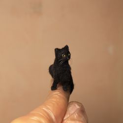 1 Miniature Black cat so very move. To Order
