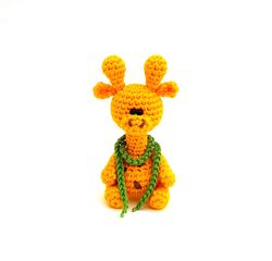 Crochet miniature Giraffe pattern. Amigurumi Giraffe pattern. Crochet cute Giraffe.