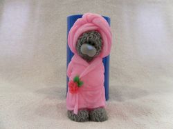 Teddy Bear in a bathrobe - silicone mold