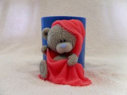 Teddy Bear in a towel - silicone mold