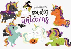 Halloween Spooky Unicorns Graphic