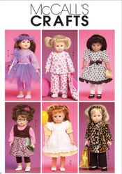Doll Clothes 18 inch patterns MC Calls 6005 PDF Digital