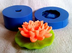 Water lily (2 molds set) - silicone molds