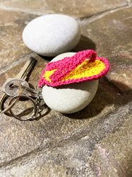 Crochet Knitted keychain Slippers amigurumi keychain