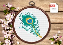 The Feathers Cross Stitch Pattern, Feather Cross Stitch Pattern, Folklore Cross Stitch Pattern