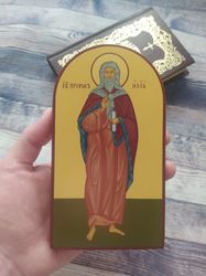 Prophet Elijah | Hand painted icon | Orthodox icon | Religious icon | Christian supplies | Orthodox gift | Holy icon