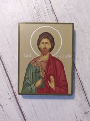 Saint Christopher | Hand painted icon | Orthodox icon | Religious icon | Christian supplies | Orthodox gift | Holy