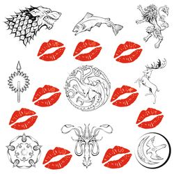 House of the Dragon svg, Game of Thrones SVG,  House Targaryen vector, Game Of Thrones Bundle Svg