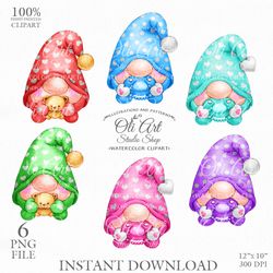 Baby Gnome. Little gnome. Cute Characters, Hand Drawn graphics. Digital Download. OliArtStudioShop