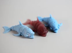 Articulated dolphin doll, toy for bjd dolls