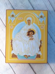Theotokos | Hand painted icon | Orthodox icon | Religious icon | Christian supplies | Orthodox gift