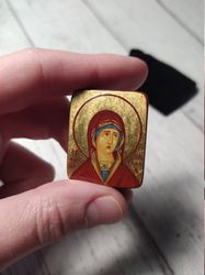 Saint Natalia | Hand painted icon | Travel size icon | Orthodox icon for travellers | Small Orthodox icons