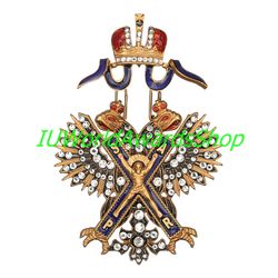 Order of St. Andrew the First-Called with rhinestones. Russian empire. Copy LUX