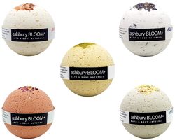 Ashbury Bloom Natural Bath Bombs - 5 Pack Variety Bath Bombs Fizzies Collection