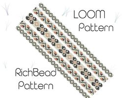 Narrow bead loom patterns Bead loom patterns Beading loom bracelet patterns Skinny beaded bracelet pattern 113 17.09.22