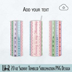 Sewing is my Therapy Tumbler Sublimation PNG Design t0013