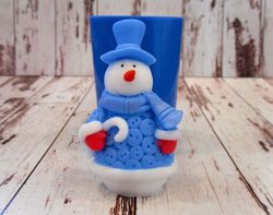 Snowman 3- silicone mold
