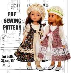 Sewing pattern and instruction for Paola Reina doll, dress, sundress and underwear for doll, doll clothes