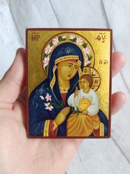 Virgin Unfading Flower | Mother of God | Virgin Mary | Christian saints | religious gift | Hand painted icon