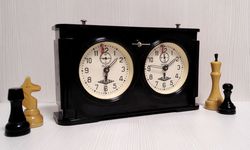 Soviet Bakelite Chess Clock Jantar. Vintage Chess Timer USSR