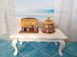 Dollhouse set. Carousel , stand. Dollhouse miniature.1:12 scale.