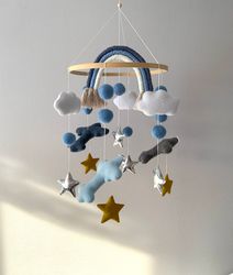 Boy baby mobile, airplane baby mobile, boy nursery decor, airplane nursery, crib baby mobile airplane, baby shower gift