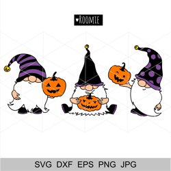 Halloween Gnomes Svg, Fall gnome SVG, Pumpkin SVG, Halloween shirt, Halloween Clipart Cut Files Decor