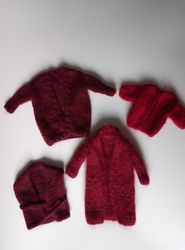 barbie clothes knit cardigan set