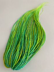 Synthetic Neon Green dreads extensions, Blue and  Yellow DE dreadlocks