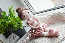 Amigurumi doll crochet ballerina gift for girls