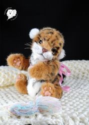 Custom order Realistic toy tiger cub teddy bear friend