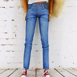 Light blue jeans for Barbie Tall doll and other similar dolls
