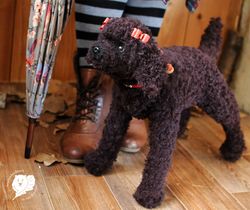 custom order realistic toy dog poodle