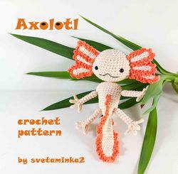 Axolotl Crochet Pattern Axolotl Amigurumi pattern